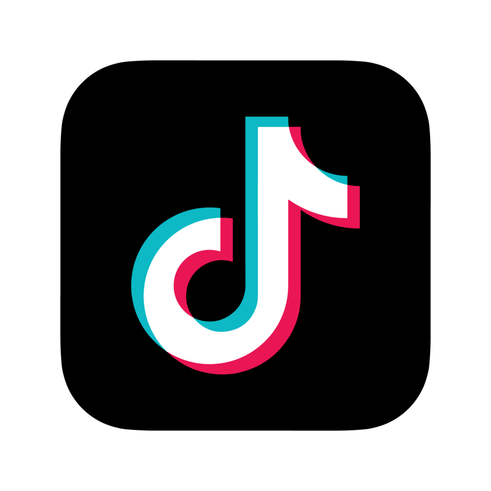 Square Tiktok icon with rounded corners