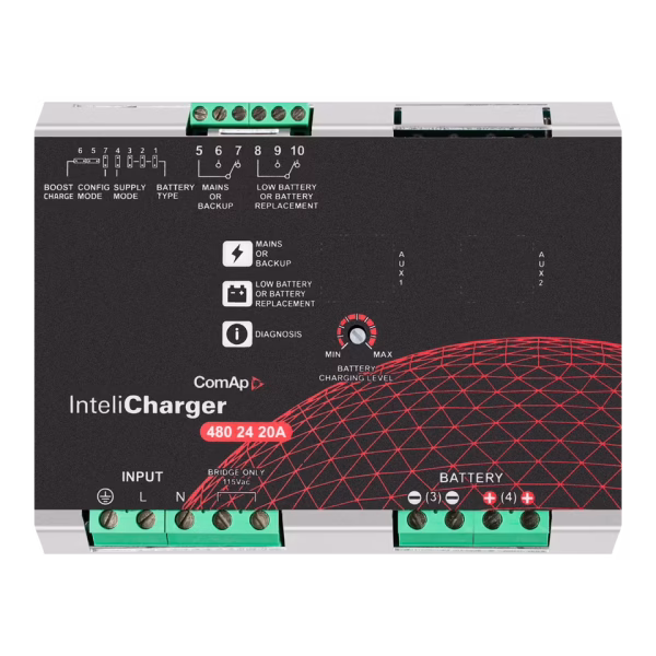 ComAp – InteliCharger 480W 24V 20A